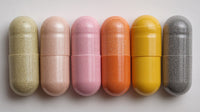 Colorful Pill Capsules On Display — Stock Photo