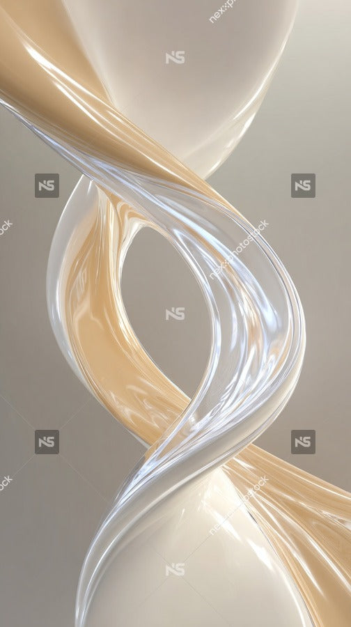 Curved Glass Artwork — Stock Photo