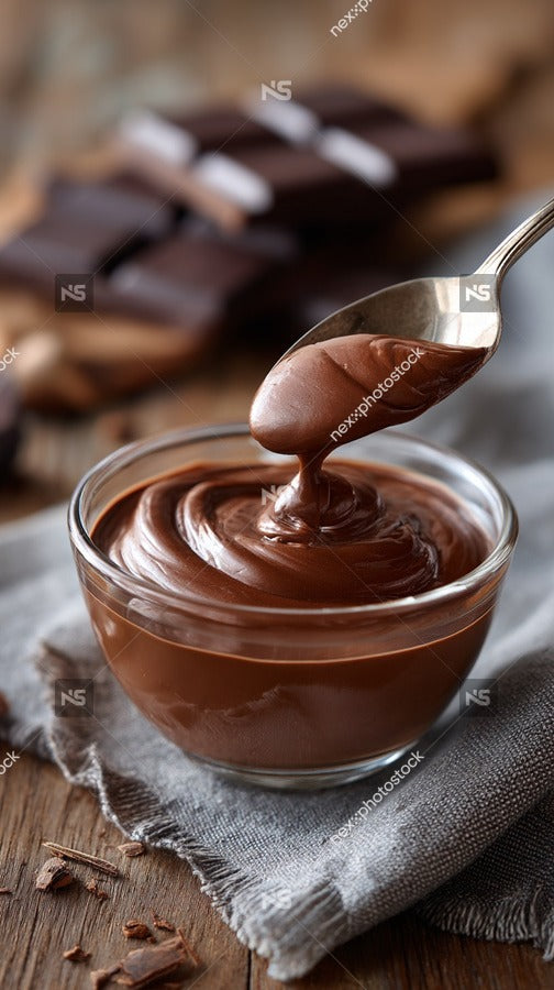 Chocolate Dip In Bowl — Stock Photo