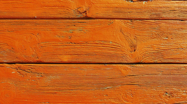 Wooden Plank With Reddish Orange Hue — Stock Photo