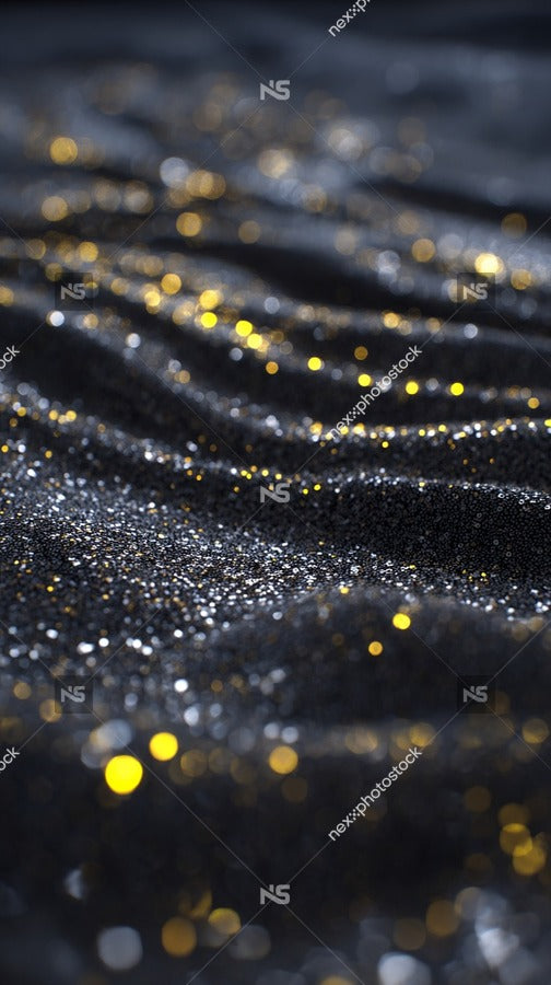 Displays A Close Up Of A Textured Background With Glittering Specks That Resemble Stars Confetti Set Against A Darker Background — Stock Photo