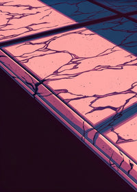 Marble Countertop With Visible Cracks — Stock Illustration