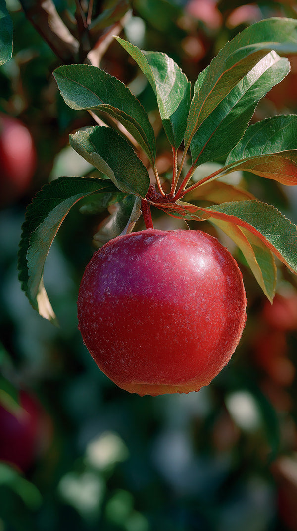 Shows A Close Up Of An Apple Tree With Ripe Apples Hanging From Its Branches — Stock Photo