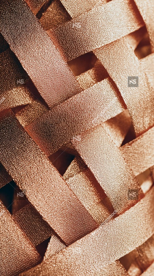 Copper Toned Woven Basket — Stock Photo