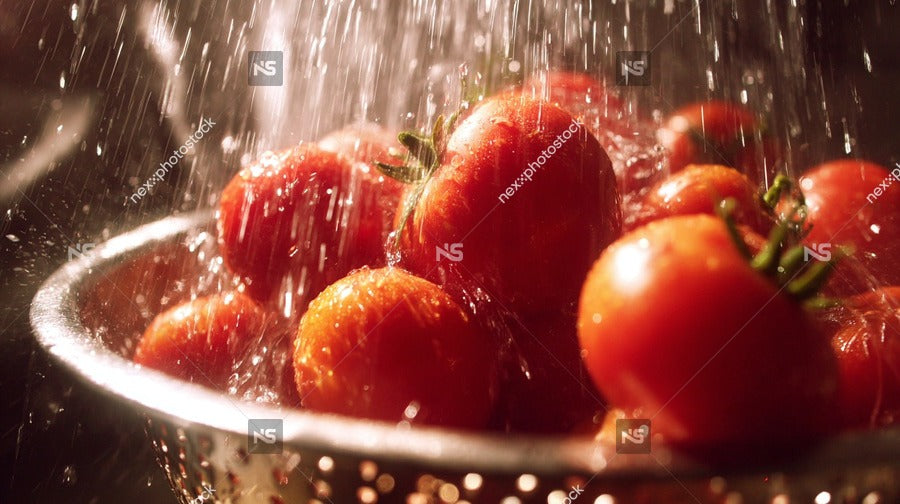 Rainy Tomato Harvest — Stock Photo