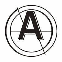 Displays A Black And White Logo Consisting Of A Stylized Letter A At Its Core Encased Within A Circular Border — Stock Vector