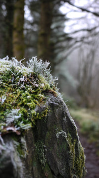 Moss Covered Rock In Forest — Stock Photo