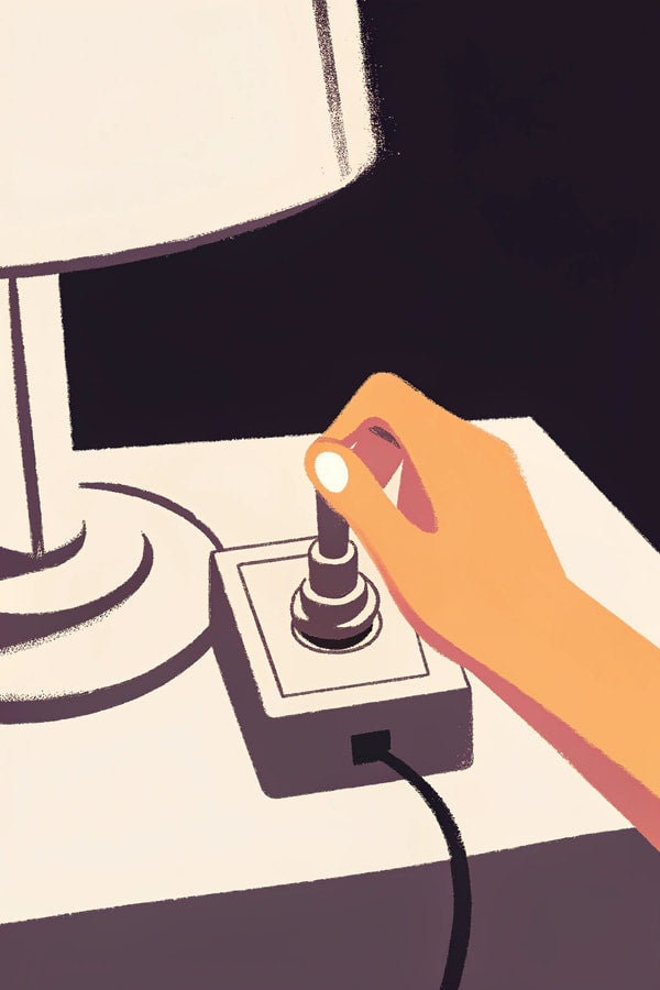 Human Hand Adjusting Knob On Electronic Device — Stock Illustration