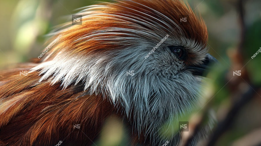 Parrot With Red Head — Stock Photo