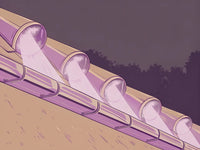 Solar Panels In A Row — Stock Illustration