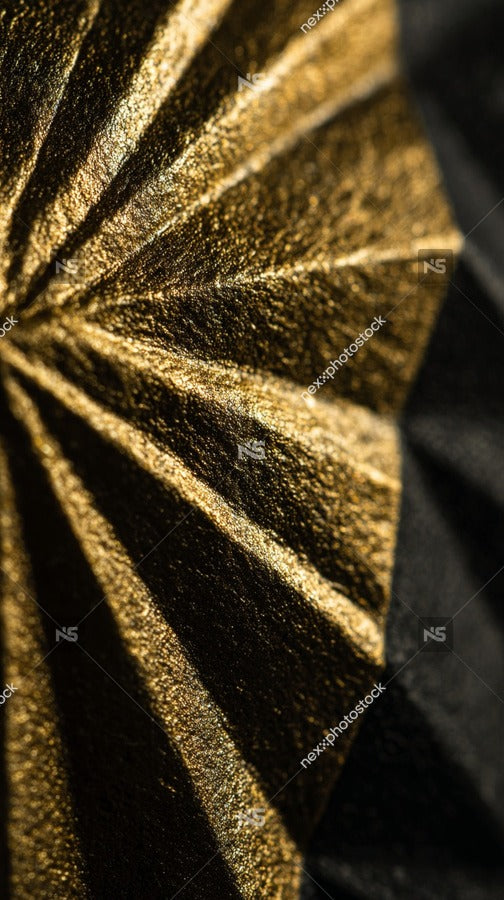 Golden Starburst Design With A Black Background — Stock Photo