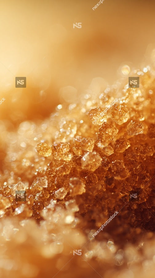 Sugar Crystals In Close Up — Stock Photo