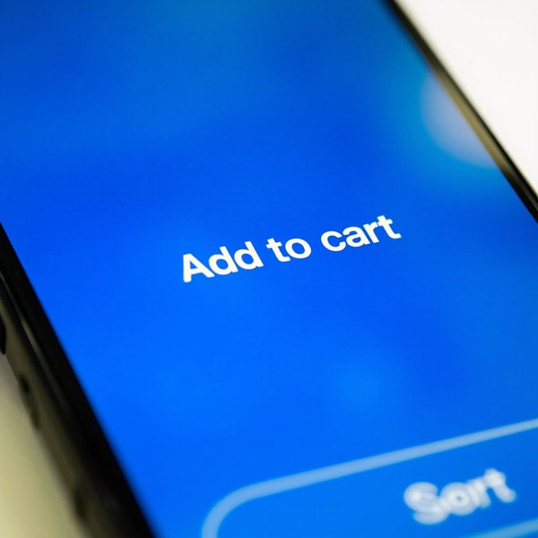A Smartphone An Add To Cart Button In A Shopping App Interface — Stock Photo