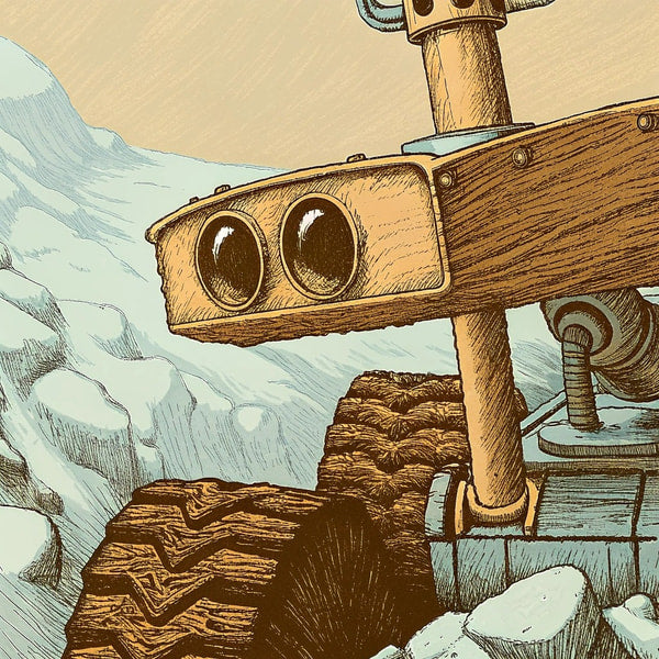 Robotic Exploration On Mars — Stock Illustration