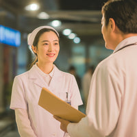 A Photograph Capturing An Interaction Between Two Individuals In What To Be A Professional Setting — Stock Photo