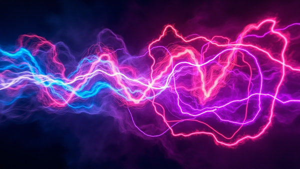 Vivid Light Show With A Spectrum Of Colors And Patterns Captured In A Dark Environment — Stock Photo