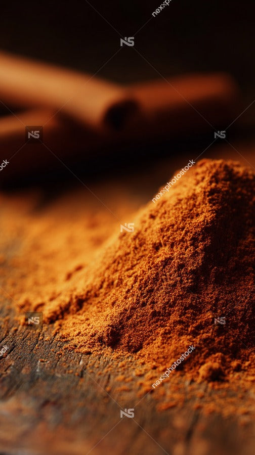 Glass Jar Of Cinnamon — Stock Photo