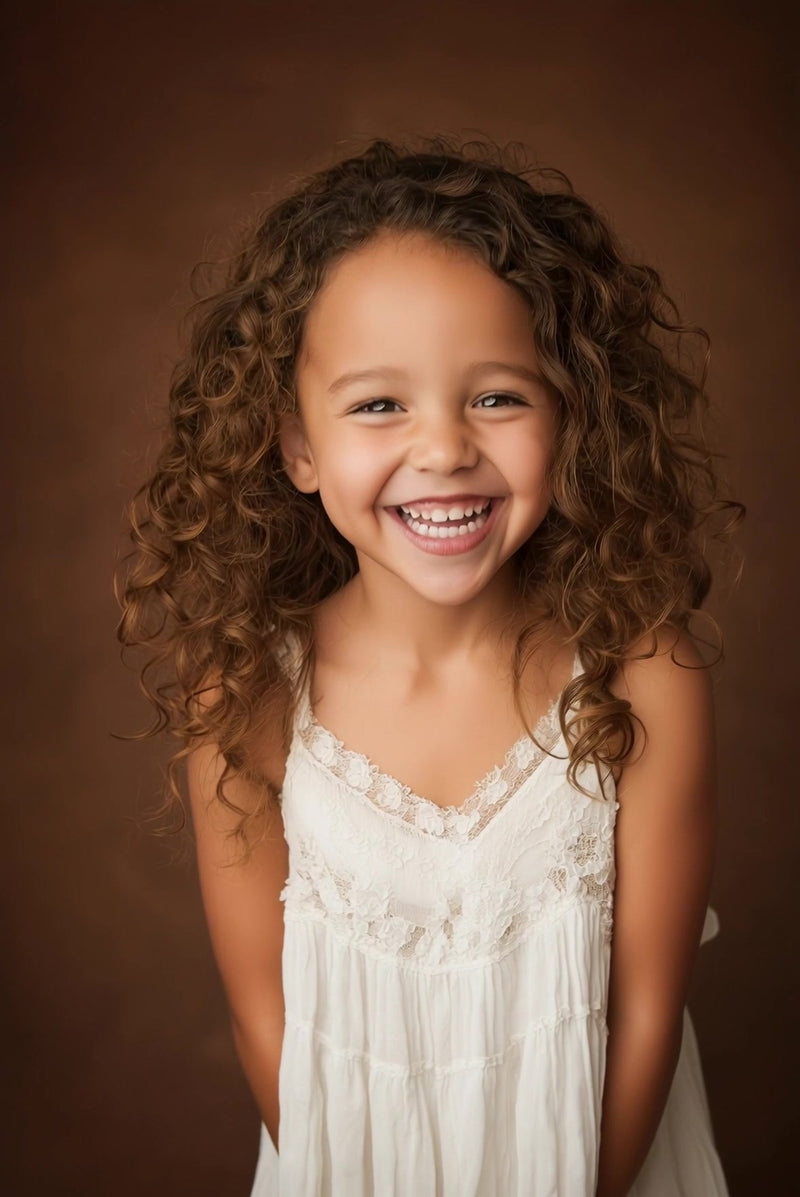 young girl smiling for portrait - Stock Video