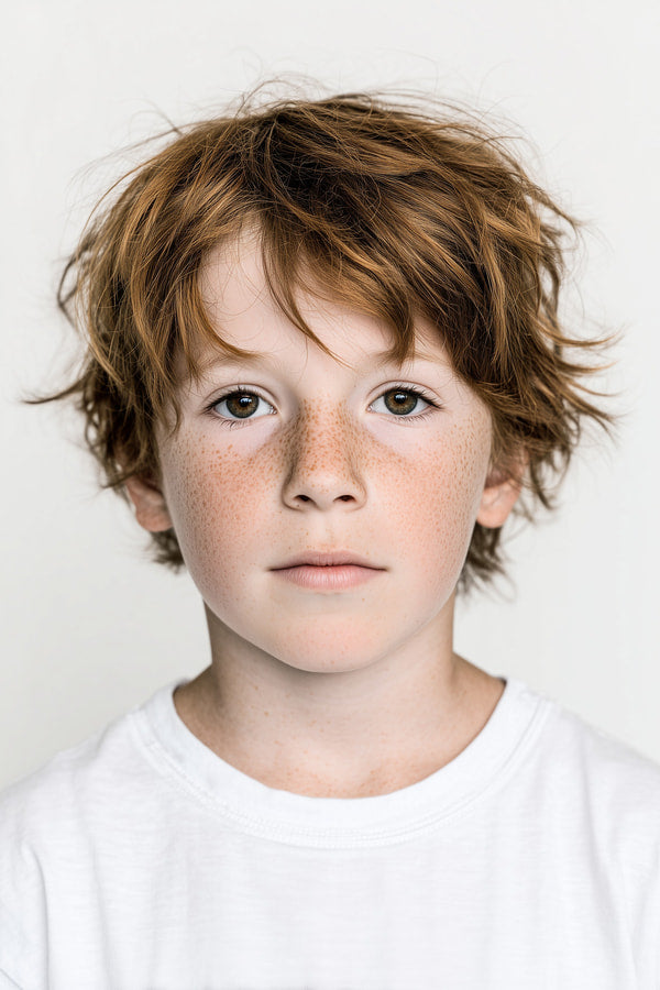 A Young Boy With Red Hair — Stock Photo