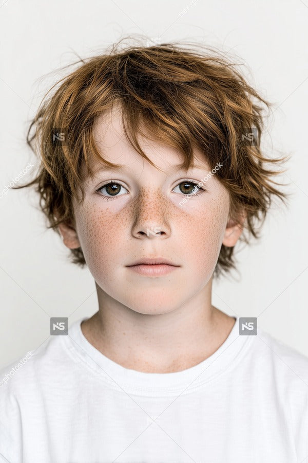 A Young Boy With Red Hair — Stock Photo