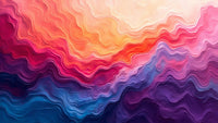 Colorful Abstract Art Waves — Stock Photo