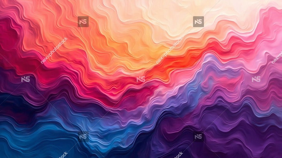 Colorful Abstract Art Waves — Stock Photo