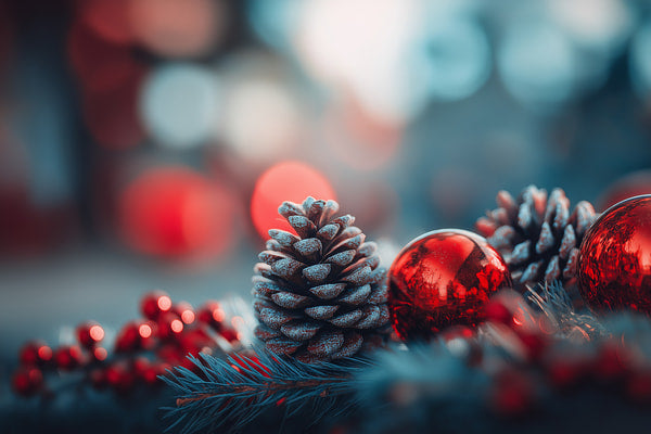Festive Christmas Decorations — Stock Photo