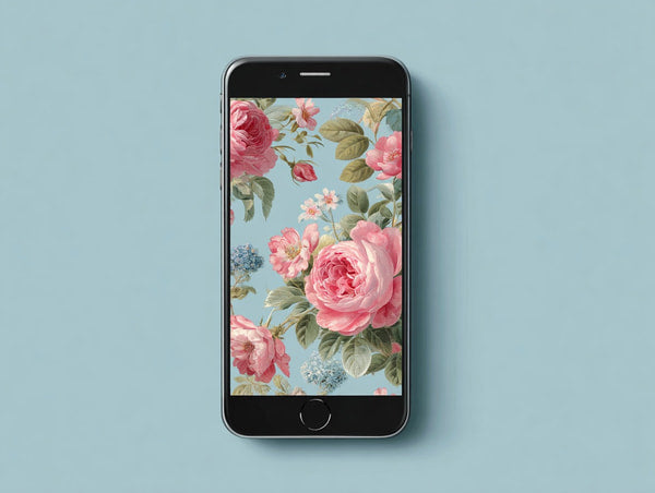 Floral Phone Case Pink Roses Showcasing A Vibrant And Colorful Design That Adds A Touch Of Elegance To Any Smartphone — Stock Photo