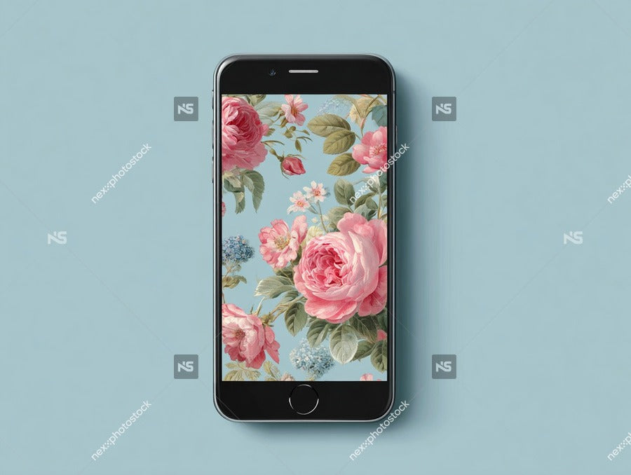 Floral Phone Case Pink Roses Showcasing A Vibrant And Colorful Design That Adds A Touch Of Elegance To Any Smartphone — Stock Photo