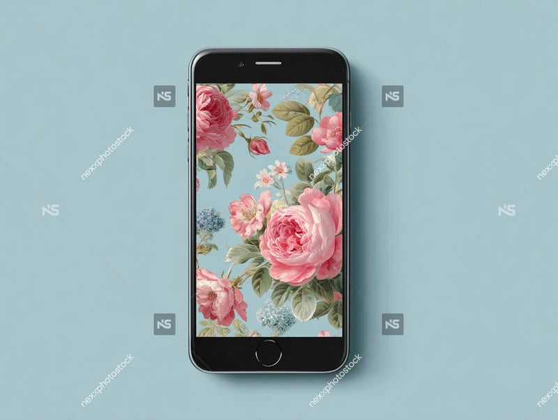 Floral Phone Case Pink Roses Showcasing A Vibrant And Colorful Design That Adds A Touch Of Elegance To Any Smartphone — Stock Photo