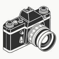 Camera Illustration — Stock Vector