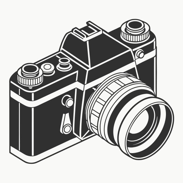 Camera Illustration — Stock Vector