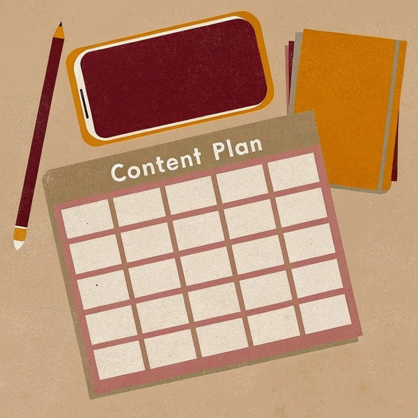 Content Planning Calendar — Stock Illustration