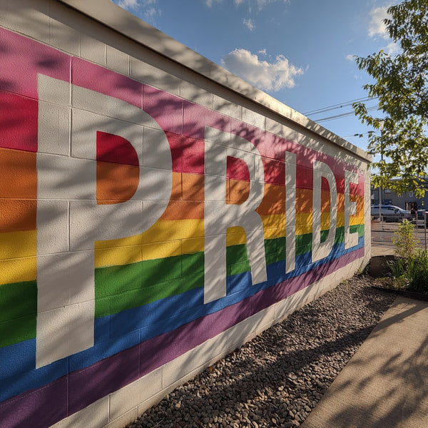Pride Mural On Wall — Stock Photo