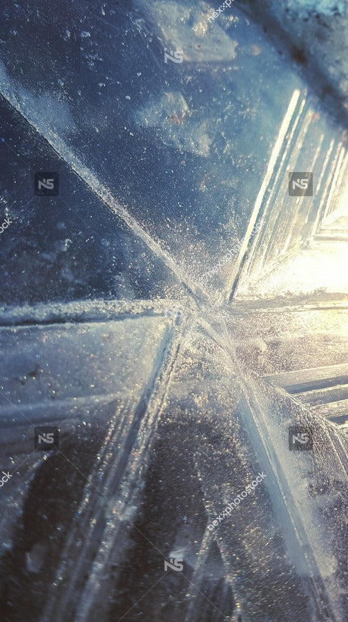 Icy Crystal Patterns — Stock Photo