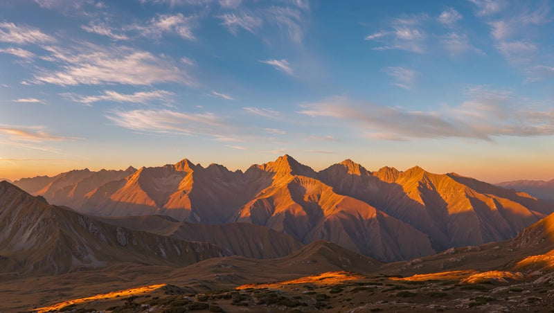 mountain range at sunset - Stock Video