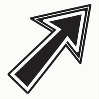 Black And White Arrow Graphic — Stock Vector