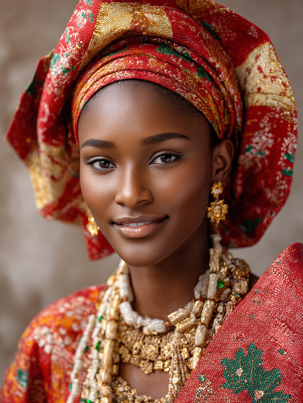 Woman In Traditional African Attire — Stock Photo