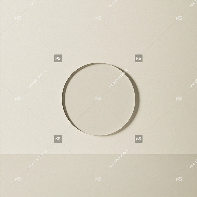 Shows A Cardboard Surface With An Oval Hole Cut Out Of It Set Against A Plain Background — Stock Photo