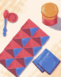 Origami Kit With Instructions — Stock Illustration