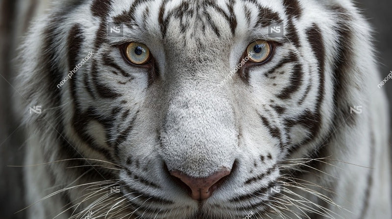 Tiger Portrait With Close Up View Of Tiger S Face And Eye Showcasing Its Distinctive Stripes And Intense Gaze — Stock Photo
