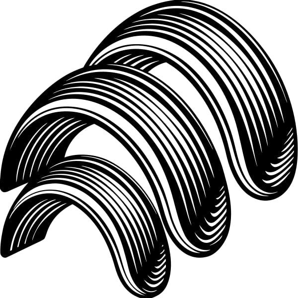 Abstract Black And White Design (2) — Stock Vector