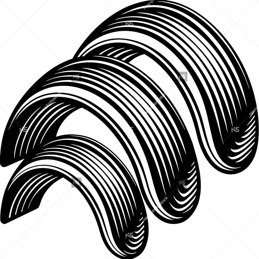 Abstract Black And White Design (2) — Stock Vector