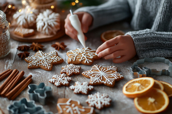 Christmas Cookie Decorating Kit — Stock Photo