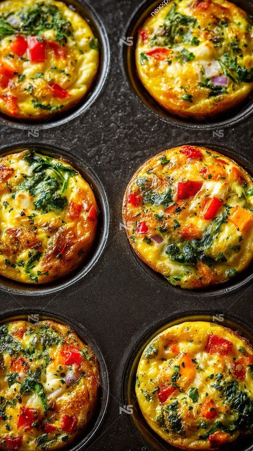 Colorful Muffin Tins Filled With Eggs — Stock Photo