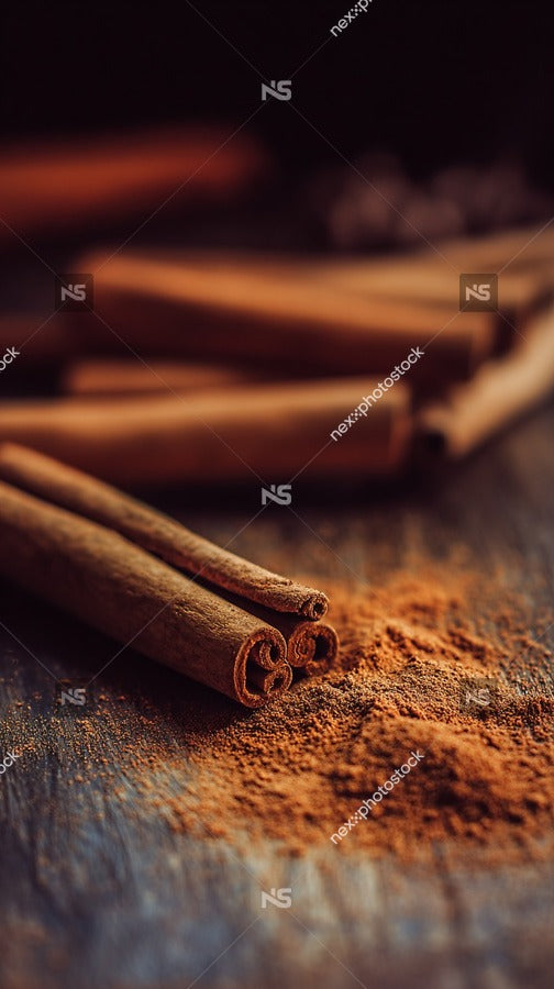 Cinnamon Sticks On A Table — Stock Photo