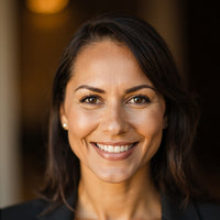 A Portrait Of A Woman Who To Be In Business Attire Smiling And Looking Directly At The Camera — Stock Photo