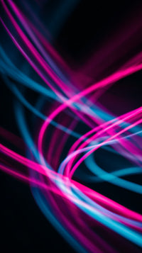 Colorful Abstract Light Show With Vibrant Hues And Dynamic Patterns Set Against A Dark Background — Stock Photo