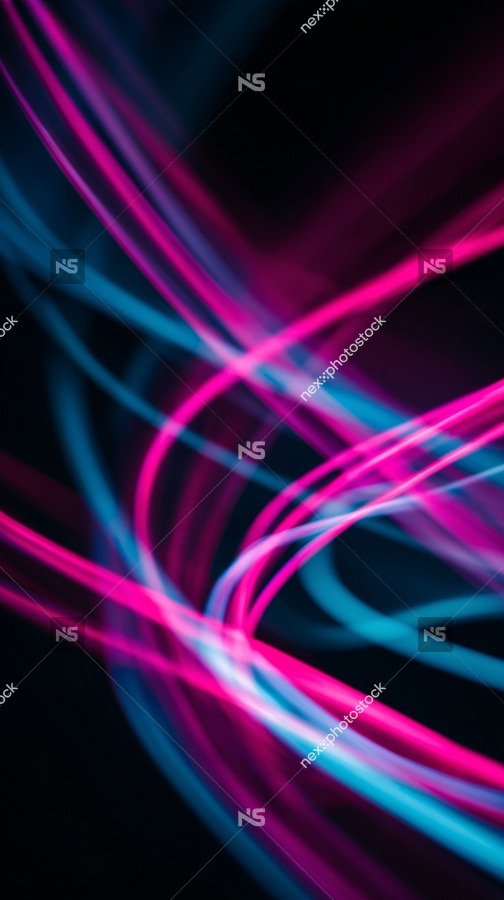 Colorful Abstract Light Show With Vibrant Hues And Dynamic Patterns Set Against A Dark Background — Stock Photo