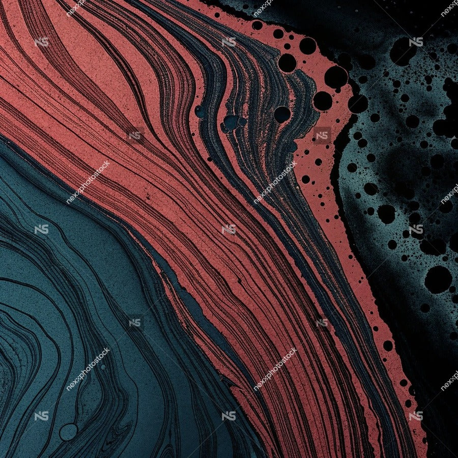 Abstract Art With Vibrant Red And Contrasting Black Swirls Creating A Dynamic And Visual Experience — Stock Illustration